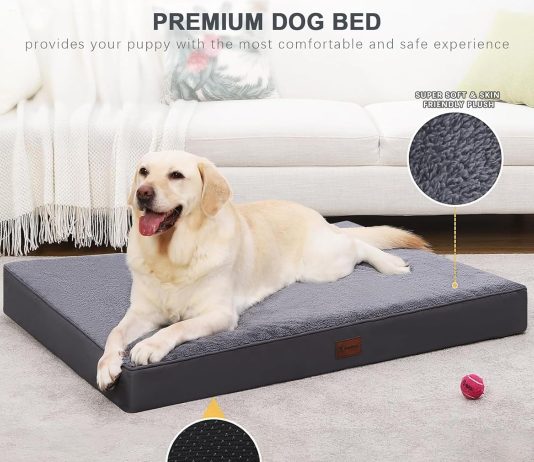 MIHIKK Waterproof Dog Bed 35×22 Grey review