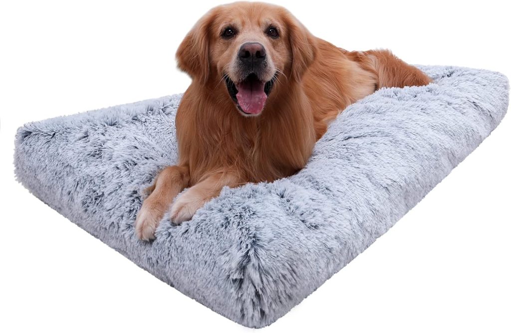 Vonabem Large Dog Bed Crate Pad 36 inch, Washable Pet Beds Medium Small Sized Dogs, Deluxe Plush Anti-Slip Puppy Mats for Sleeping, Soft Kennel Pads 35 * 23 inch Grey Vonabem Large Dog Bed Crate Pad 36 inch, Washable Pet Beds Medium Small Sized Dogs, Deluxe Plush Anti-Slip Puppy Mats for Sleeping, Soft Kennel Pads 35 * 23 inch Grey