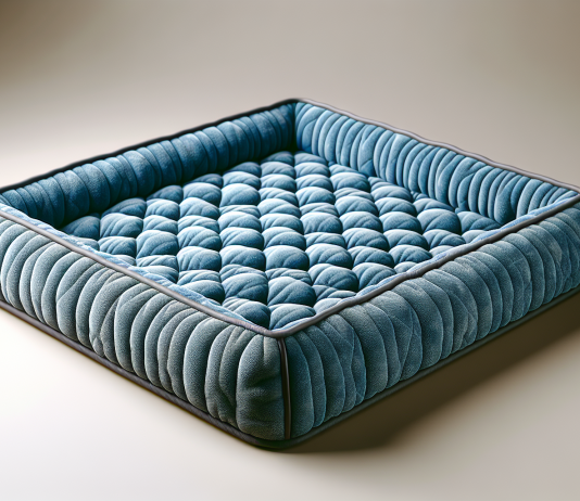 Washable Dog Bed Plush Orthopedic Crate Mat Blue review