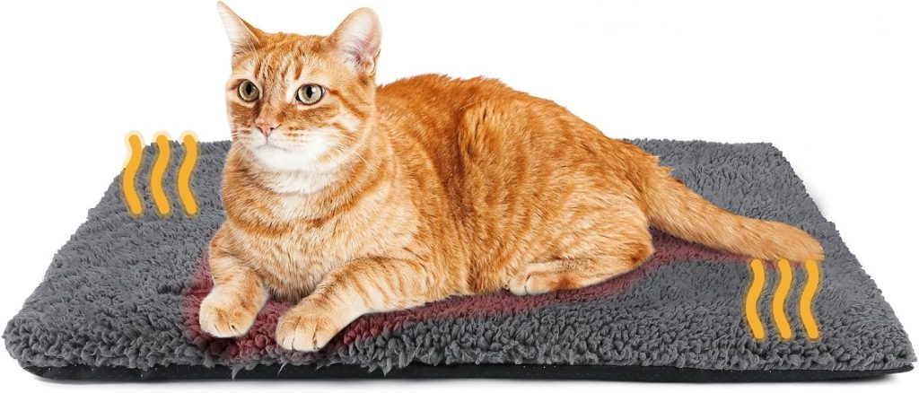 Self Warming Cat Bed Self Heating Cat Dog Mat 29.1 x 18.9 inch Extra Warm Thermal Pet Pad for Indoor Outdoor Pets with Removable Cover Non-Slip Bottom Washable Non Electric Self Warming Cat Bed Self Heating Cat Dog Mat 29.1 x 18.9 inch Extra Warm Thermal Pet Pad for Indoor Outdoor Pets with Removable Cover Non-Slip Bottom Washable Non Electric