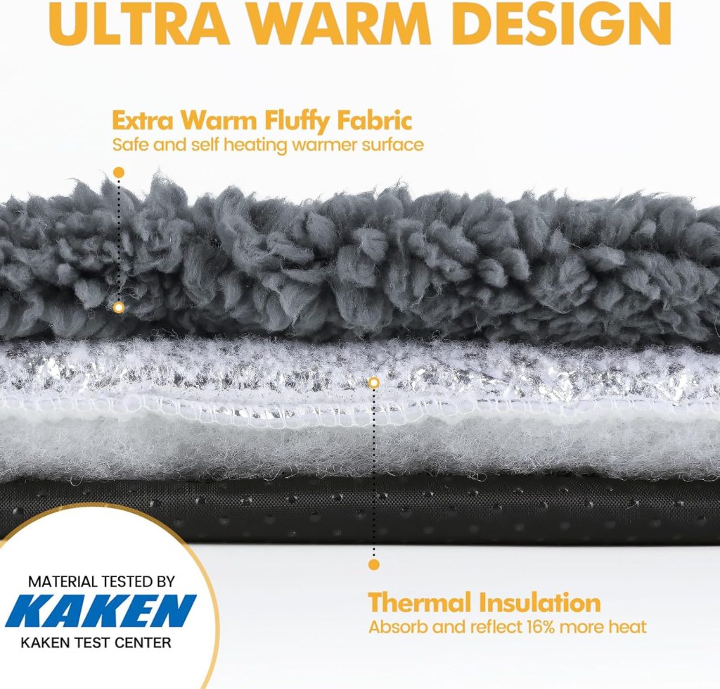 Self Warming Cat Bed Self Heating Cat Dog Mat 29.1 x 18.9 inch Extra Warm Thermal Pet Pad for Indoor Outdoor Pets with Removable Cover Non-Slip Bottom Washable Non Electric Self Warming Cat Bed Self Heating Cat Dog Mat 29.1 x 18.9 inch Extra Warm Thermal Pet Pad for Indoor Outdoor Pets with Removable Cover Non-Slip Bottom Washable Non Electric