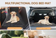 Dog Bed for Car, Non-Slip Travel Back Seat Pet Bed Mat, Dog Mat for Car Trucks Backseat, Fit for Backseat Extenders and Seat Covers (Dark Grey, 51 x 23.6 inch)
