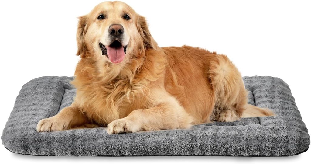 Dog Bed Mat Crate Pad for Large Dogs, Washable Soft Pet Sleeping Mat Kennel Pad with 3D Bubble Pattern, Navy Blue, 36x 23 Dog Bed Mat Crate Pad for Large Dogs, Washable Soft Pet Sleeping Mat Kennel Pad with 3D Bubble Pattern, Navy Blue, 36x 23