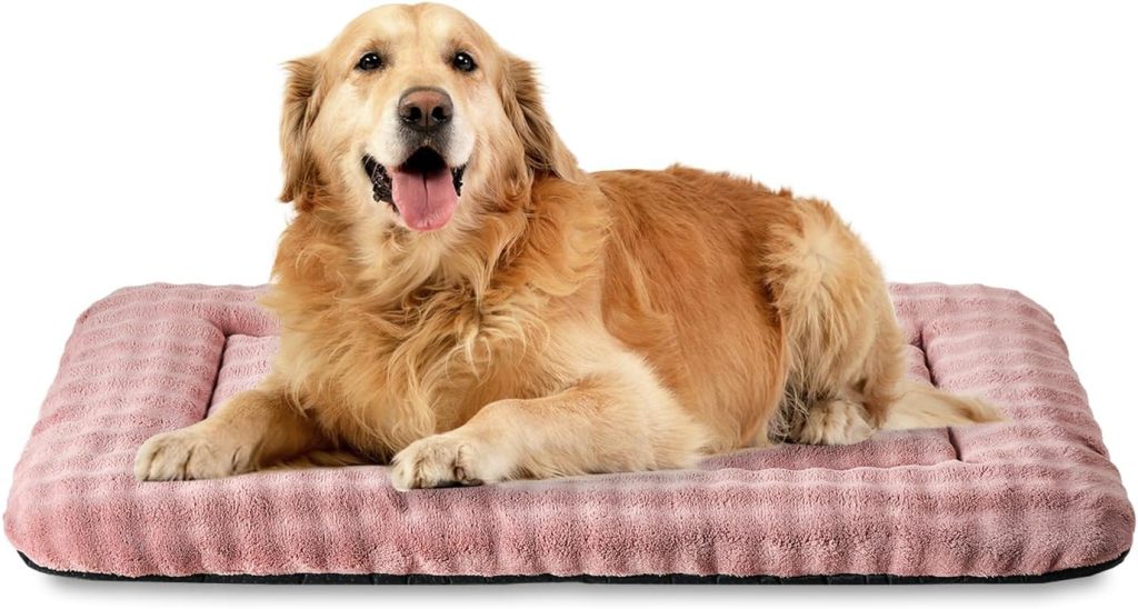 Dog Bed Mat Crate Pad for Large Dogs, Washable Soft Pet Sleeping Mat Kennel Pad with 3D Bubble Pattern, Navy Blue, 36x 23 Dog Bed Mat Crate Pad for Large Dogs, Washable Soft Pet Sleeping Mat Kennel Pad with 3D Bubble Pattern, Navy Blue, 36x 23