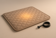 MIXJOY Heated Dog Bed, 11 Adjustable Temperature Dog Heating Pad Indoor with Timer, Pet Heated Mat for Dogs Cats, Electric Cat Heating Pad with Washable Cover, Heated Pet bed-28”x20”, Medium