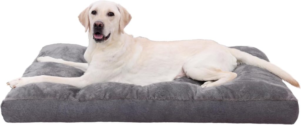NUPIDA Dog Bed for Crate for Large Dog, Machine Washable Bed XL Crate Plush Pet Kennel Pad with Non-Slip Bottom, Pet Sleeping Mat, 41x27 inch, Dark Gray NUPIDA Dog Bed for Crate for Large Dog, Machine Washable Bed XL Crate Plush Pet Kennel Pad with Non-Slip Bottom, Pet Sleeping Mat, 41x27 inch, Dark Gray