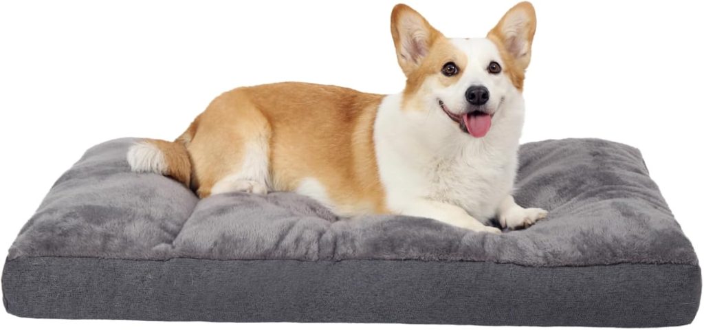 NUPIDA Dog Bed for Crate for Large Dog, Machine Washable Bed XL Crate Plush Pet Kennel Pad with Non-Slip Bottom, Pet Sleeping Mat, 41x27 inch, Dark Gray NUPIDA Dog Bed for Crate for Large Dog, Machine Washable Bed XL Crate Plush Pet Kennel Pad with Non-Slip Bottom, Pet Sleeping Mat, 41x27 inch, Dark Gray