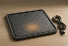 Pet Heating Pad for Small Dogs Cats Heated Bed mat Indoor Electric Cat Warming Bed Waterproof Dog Heating pad Chew Proof Cord,Easy Clean