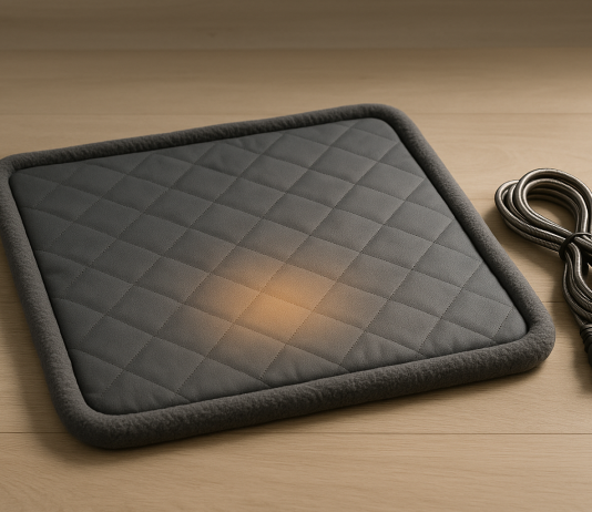 Pet Heating Pad for Small Dogs Cats Heated Bed mat Indoor Electric Cat Warming Bed Waterproof Dog Heating pad Chew Proof Cord,Easy Clean