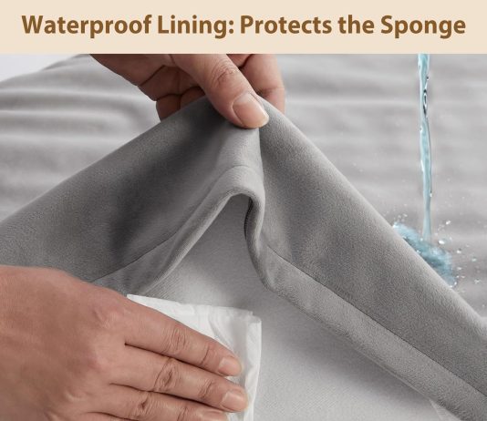 RPETHOME Indestructible Dog Beds for Large Dogs, Chew Proof Dogs Bed with Orthopedic Egg Foam, Outdoor Waterproof Pet Bed Mat with Washable Cover for Crate Pad and Cages,Jumbo