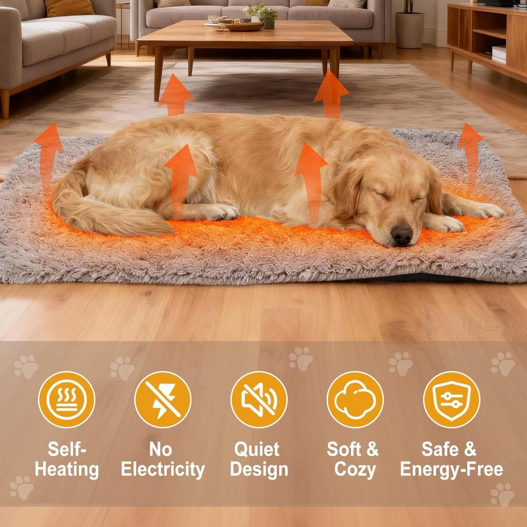 2 Pack Self Warming Dog Mats – 36×24 Thermal Heating Pet Pads for Medium Large Dogs, Soft Thick Cozy for Extra Warmth, Washable, Non-Electric Non-Slip Crate Beds for Indoor Outdoor Use 2 Pack Self Warming Dog Mats – 36×24 Thermal Heating Pet Pads for Medium Large Dogs, Soft Thick Cozy for Extra Warmth, Washable, Non-Electric Non-Slip Crate Beds for Indoor Outdoor Use