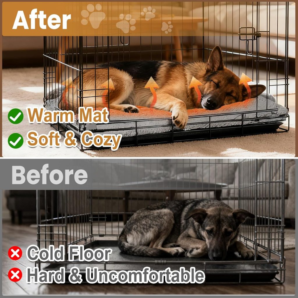2 Pack Self Warming Dog Mats – 36×24 Thermal Heating Pet Pads for Medium Large Dogs, Soft Thick Cozy for Extra Warmth, Washable, Non-Electric Non-Slip Crate Beds for Indoor Outdoor Use 2 Pack Self Warming Dog Mats – 36×24 Thermal Heating Pet Pads for Medium Large Dogs, Soft Thick Cozy for Extra Warmth, Washable, Non-Electric Non-Slip Crate Beds for Indoor Outdoor Use