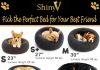 Calming Dog Bed – Fluffy Donut Cuddler for Anxiety Relief, Orthopedic Pet Bed with Non-Slip Bottom, Cozy Round Faux Fur Nest for Dogs and Cats, Plush Crate Mat for Comfort (Dark Grey, X-Large)