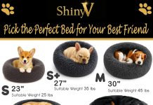 Calming Dog Bed – Fluffy Donut Cuddler for Anxiety Relief, Orthopedic Pet Bed with Non-Slip Bottom, Cozy Round Faux Fur Nest for Dogs and Cats, Plush Crate Mat for Comfort (Dark Grey, X-Large)