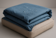 Dog Bed Covers Replacement Washable 100% Waterproof Dog Bed Sheets, Soft & Noiseless Pet Bed Cover, 2 Pack, 42″ x 28″ Blue
