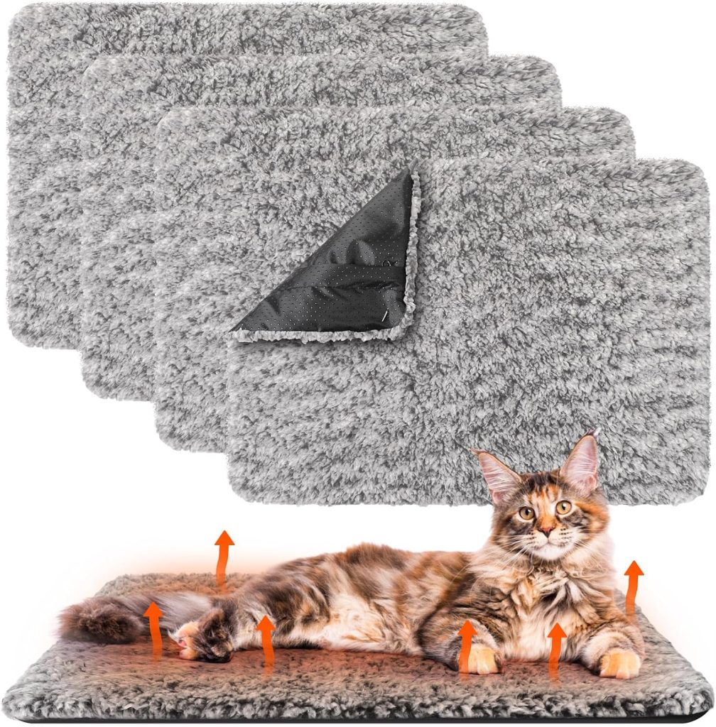 Drydiet Pack Self Warming Cat Pads Self Heating Cat Mat Washable Homeless Dogs Thermal Pads Kennel Pad Reflects Body Heat Warm Crate Bed Mat for Indoor Outdoor Pet(Gray,22 x Inch) Drydiet Pack Self Warming Cat Pads Self Heating Cat Mat Washable Homeless Dogs Thermal Pads Kennel Pad Reflects Body Heat Warm Crate Bed Mat for Indoor Outdoor Pet(Gray,22 x Inch)