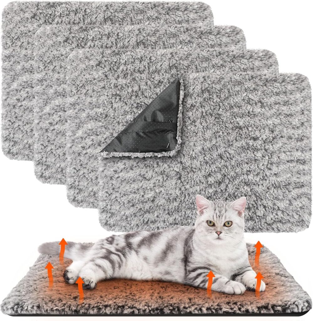 Drydiet Pack Self Warming Cat Pads Self Heating Cat Mat Washable Homeless Dogs Thermal Pads Kennel Pad Reflects Body Heat Warm Crate Bed Mat for Indoor Outdoor Pet(Gray,22 x Inch) Drydiet Pack Self Warming Cat Pads Self Heating Cat Mat Washable Homeless Dogs Thermal Pads Kennel Pad Reflects Body Heat Warm Crate Bed Mat for Indoor Outdoor Pet(Gray,22 x Inch)