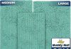 Muddy Mat® Pack of 3 Highly Absorbent Microfiber Dog Door Mat and Pet Rug, Non Slip Thick Washable Area Mat Soft Chenille for Kitchen Bathroom Bedroom and Outdoor – Sea Green Small, Medium & Large Home |