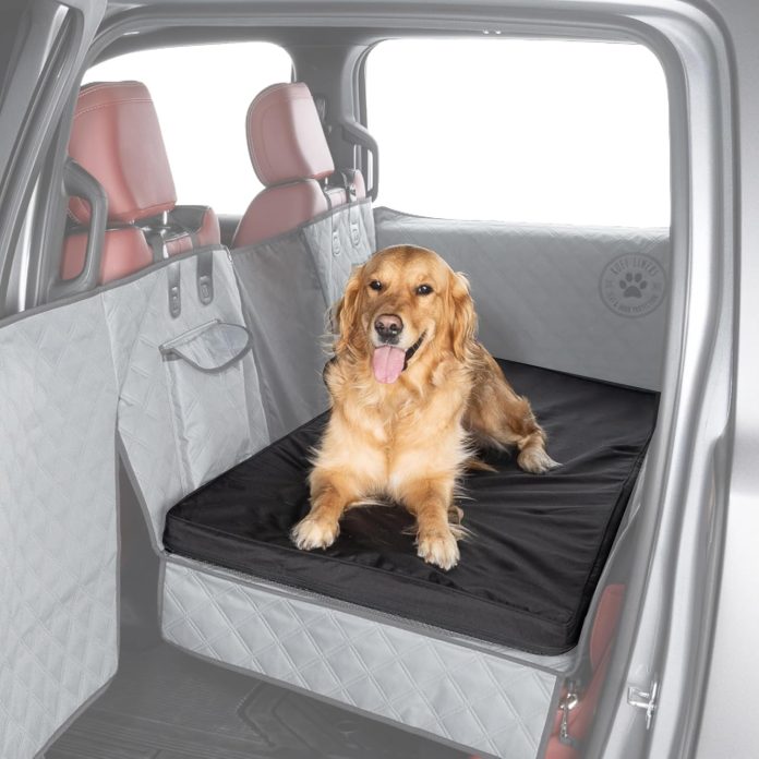 ruff-liners-standard-dog-bed-for-car-back-seat-black-as-seen-on-shark-tank-fits-standard-seat-extender-non-slip-base-wat