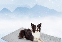 SCENEREAL Dog Cooling Mat, Reversible Self-Cooling Dog Pad (Cool & Warm), 48″x28″ Thicken Ice Cool Mat for Crate Kennel Sofa Indoor Outdoor No Toxic Gel, Machine Washable