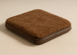 Self-Heating Pet Mat, 3, No Electricity Required, Machine Washable Cover, Non-Slip Bottom (Brown, Small) Home |