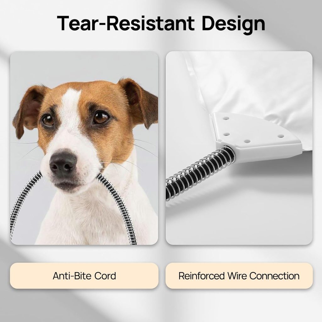 TURBRO 48x28” Extra Large Pet Heating Pad, Electric Heated Dog Bed for Large Breeds, Air Valve Design, Anti-Bite Cord, Ultra-Soft and Anti-Slip Cover, Outdoor and Indoor Use, UL Test Passed, Brown TURBRO 48x28” Extra Large Pet Heating Pad, Electric Heated Dog Bed for Large Breeds, Air Valve Design, Anti-Bite Cord, Ultra-Soft and Anti-Slip Cover, Outdoor and Indoor Use, UL Test Passed, Brown