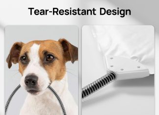 TURBRO 48×28” Extra Large Pet Heating Pad, Electric Heated Dog Bed for Large Breeds, Air Valve Design, Anti-Bite Cord, Ultra-Soft and Anti-Slip Cover, Outdoor and Indoor Use, UL Test Passed, Brown Home |