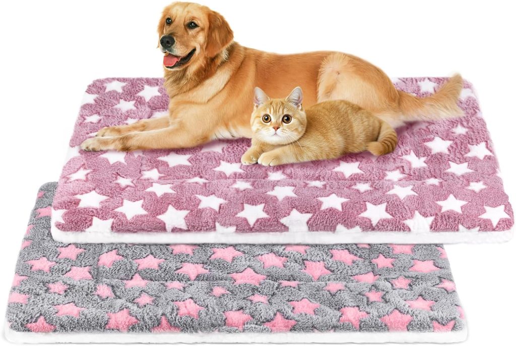 2 Pcs Self Warming Cat Bed, Self Heating Pet Mat for Cats Dogs Soft Calming Cat Bed Mat Reflects Body Heat Warm Washable Pet Pad for Crates, Floors, Indoor, Outdoor (31×23.6 Inch) 2 Pcs Self Warming Cat Bed, Self Heating Pet Mat for Cats Dogs Soft Calming Cat Bed Mat Reflects Body Heat Warm Washable Pet Pad for Crates, Floors, Indoor, Outdoor (31×23.6 Inch)