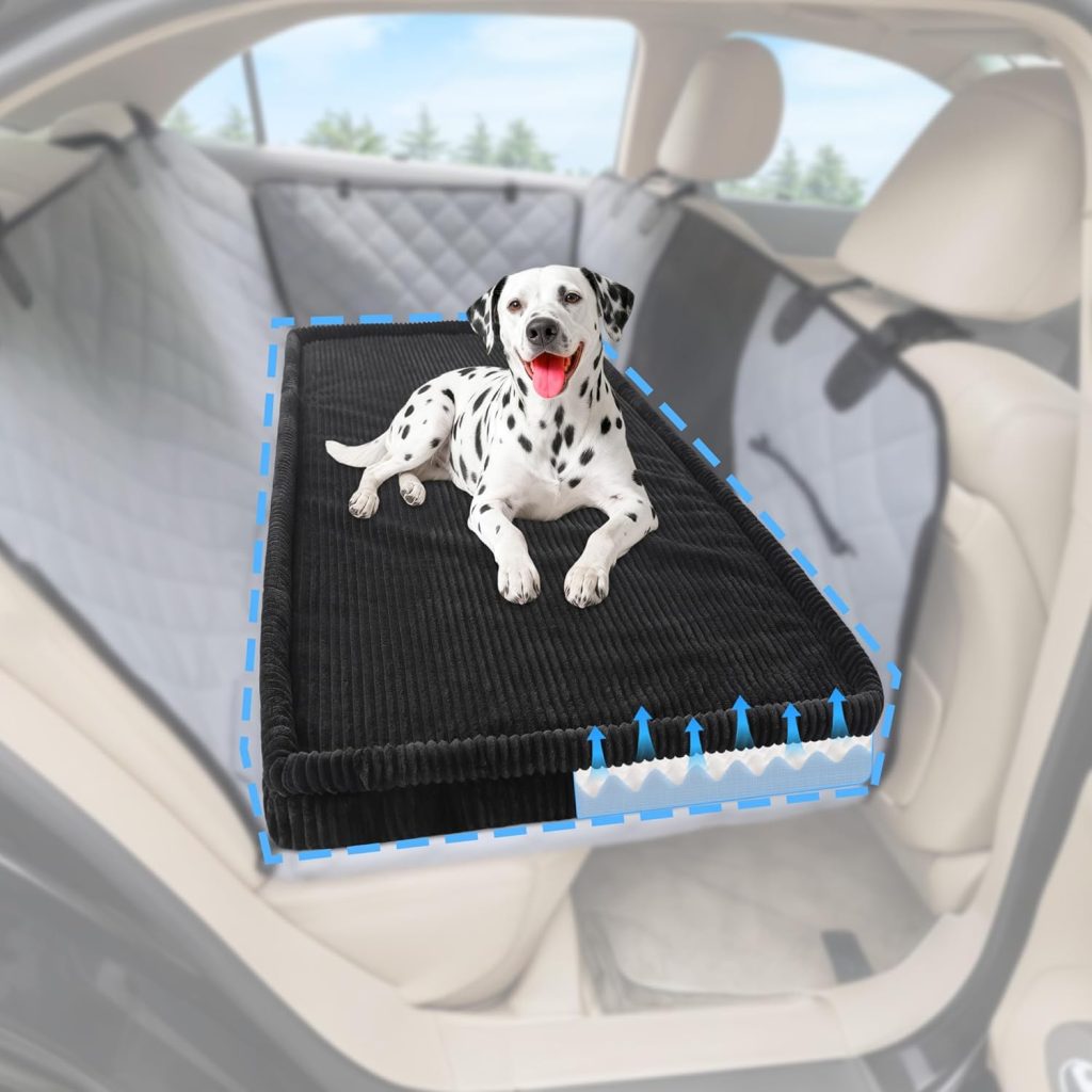 Dog Car Bed, Non-Slip Backseat Extender Pet Mat, Removable Washable Dog Bed for SUVs, Sedans Trucks, Anti-Slip Travel Bed for Dogs, Easy Clean Scratch-Proof Comfort (56x28.7) Dog Car Bed, Non-Slip Backseat Extender Pet Mat, Removable Washable Dog Bed for SUVs, Sedans Trucks, Anti-Slip Travel Bed for Dogs, Easy Clean Scratch-Proof Comfort (56x28.7)