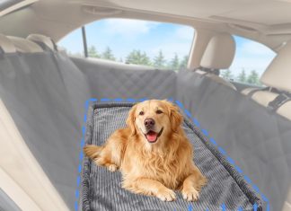 Dog Car Bed, Non-Slip Backseat Extender Pet Mat, Removable Washable Dog Bed for SUVs, Sedans & Trucks, Anti-Slip Travel Bed for Dogs, Easy Clean & Scratch-Proof & Comfort (56″x28.7″) Home |