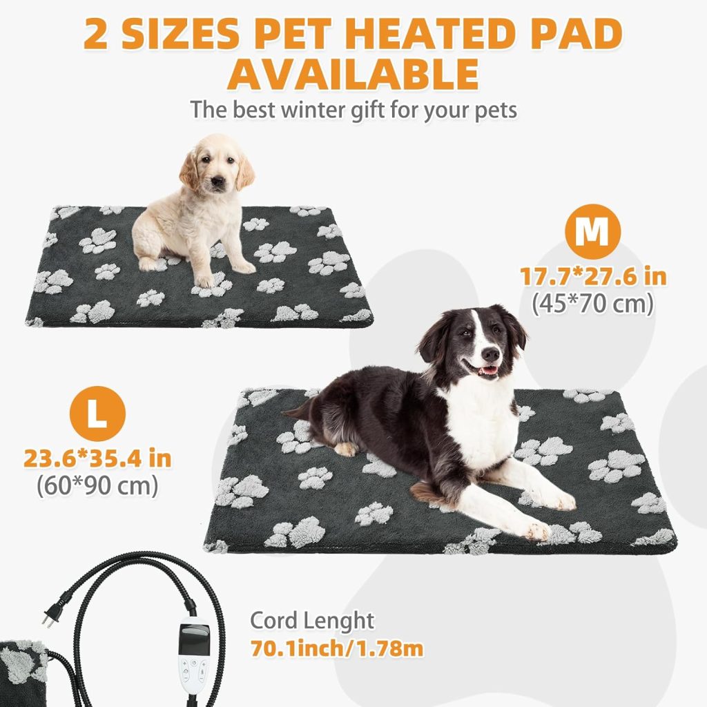 Heated Whelping Pad for Puppy, Dog Heating Pad with Upgraded Smart Thermostat Switch,Warm Crate Mat with Anti-bite Cord Outdoor Indoor,Constant on Function,ULFCC Dual Certification,18*28in Heated Whelping Pad for Puppy, Dog Heating Pad with Upgraded Smart Thermostat Switch,Warm Crate Mat with Anti-bite Cord Outdoor Indoor,Constant on Function,ULFCC Dual Certification,18*28in