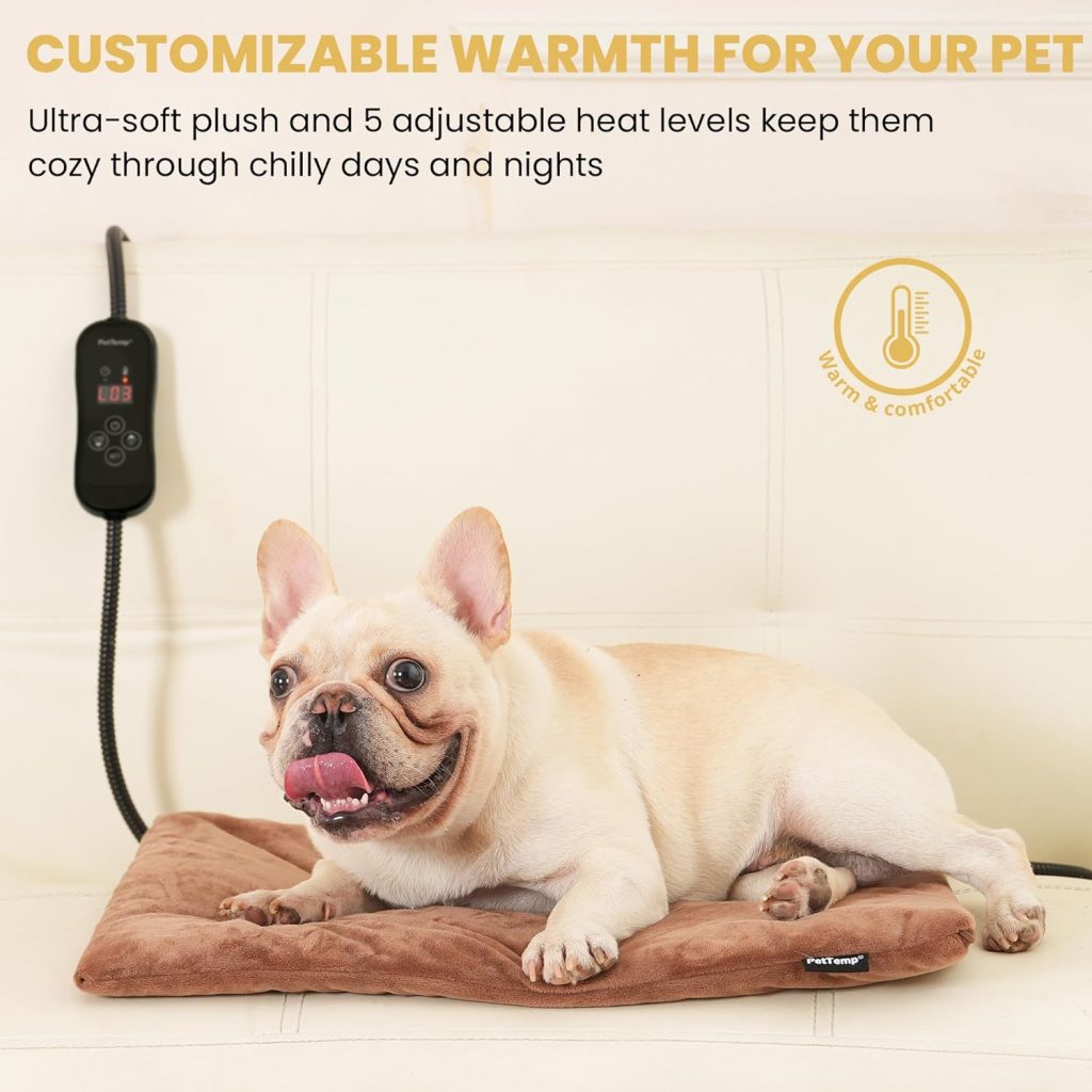 Pet Heating Pad for Cats and Dogs, Heated Cat Bed Dog Heating Pad with Temperature Levels, Waterproof Heated Pet Mat with Timer, Auto Power-Off and Chew Resistant Cord, x 16 Pet Heating Pad for Cats and Dogs, Heated Cat Bed Dog Heating Pad with Temperature Levels, Waterproof Heated Pet Mat with Timer, Auto Power-Off and Chew Resistant Cord, x 16
