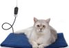 Rest-Eazzzy Pet Heating Pad Indoor, Dog Heating Pad Mat with Removable Cover, 5 Level Timer 5 Level Temperature, Electric Pet Warming Mat for Cat Dog Automatic Power-Off (Heat pad, Pure-Blue)